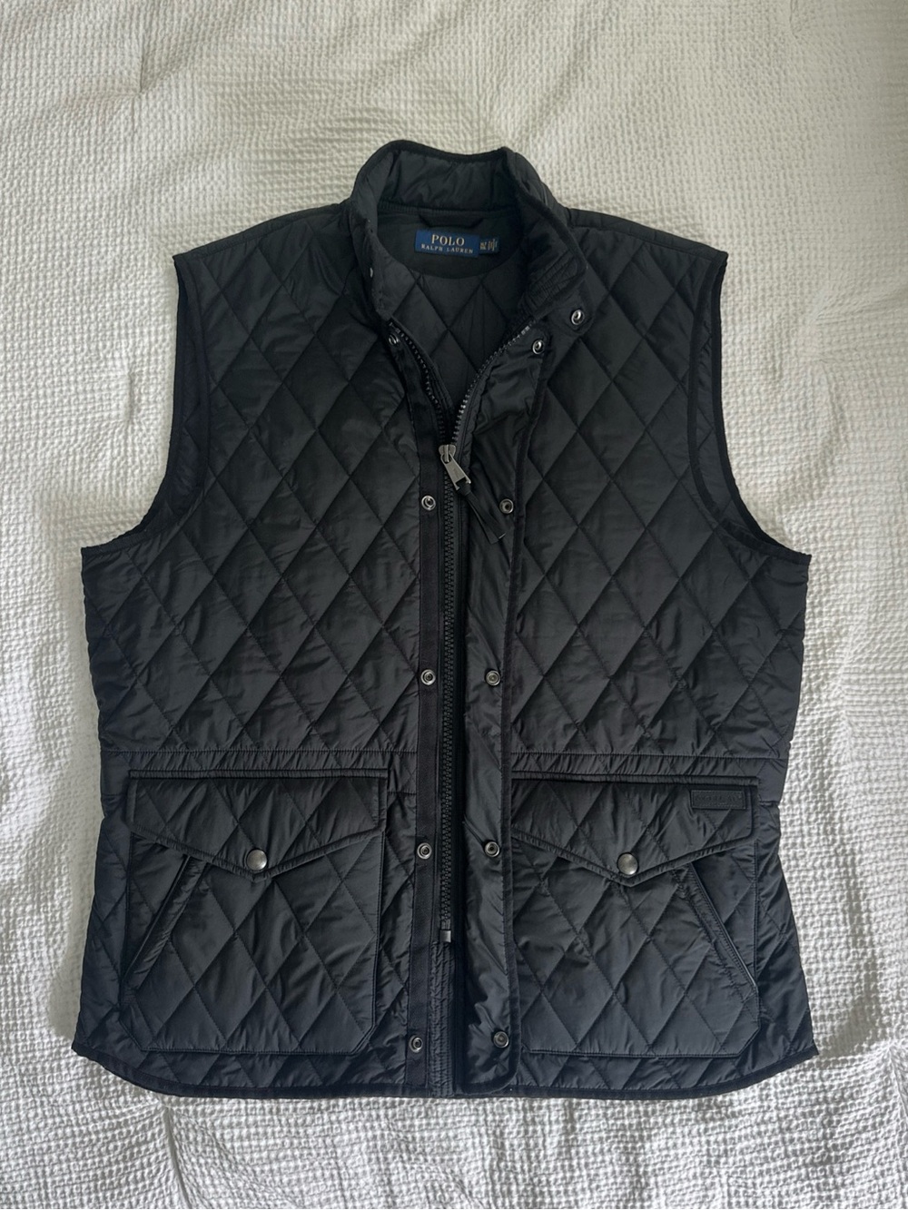Polo by Ralph Lauren Black Quilted Vest Men’s Size XLT Big & Tall